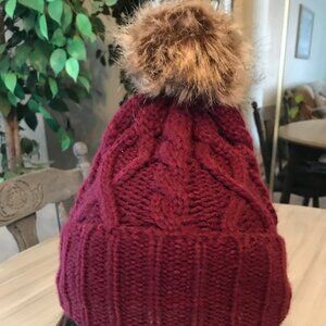 LA Express Ladies Burgundy Knit Cap